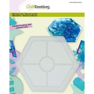 CraftEmotions Moulds - Untersetzer Hexagon